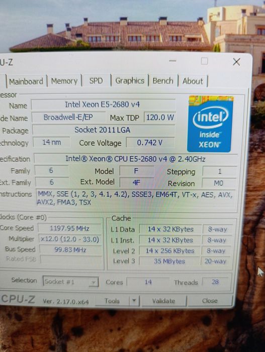 Комп'ютер  XEON 2680 E5 14/28ядер DDR432Gb
