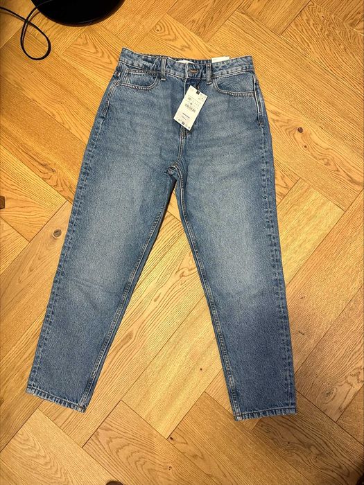 Jeansy Zara 38 damskie  / wysoki stan, zwężane