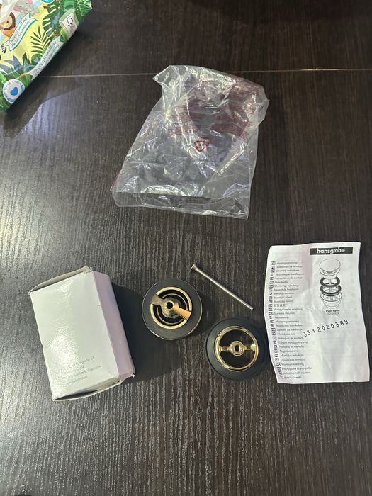 Korek do zlewu klik klak zloty
