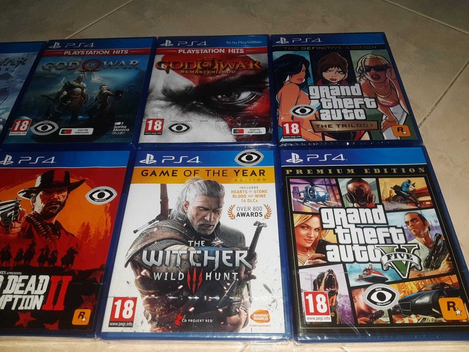 Jogos PS4 - Novos em lacre de fábrica