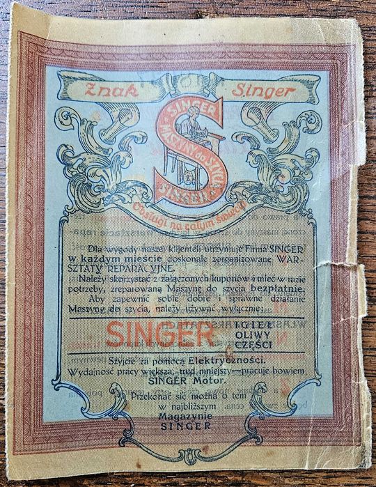 Singer - zabytkowa, sprawna maszyna do szycia