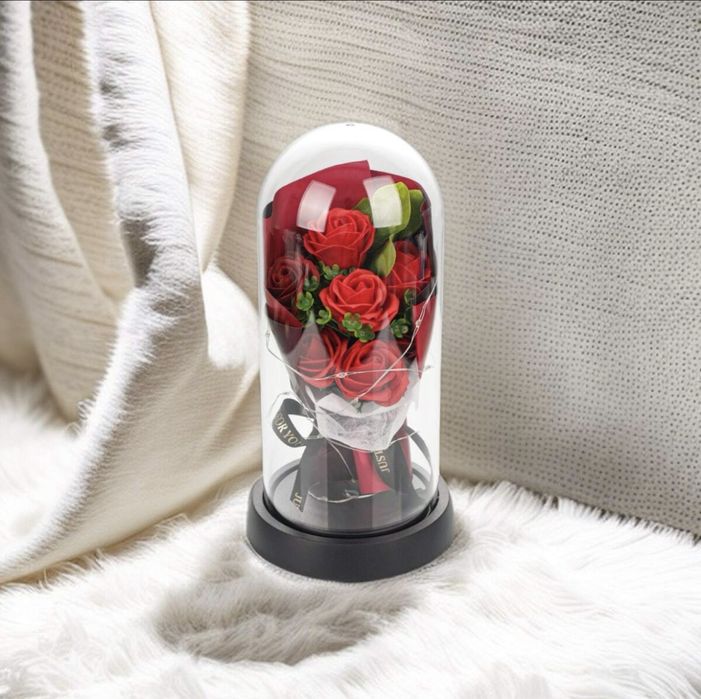 Wieczna róża na walentynki Led