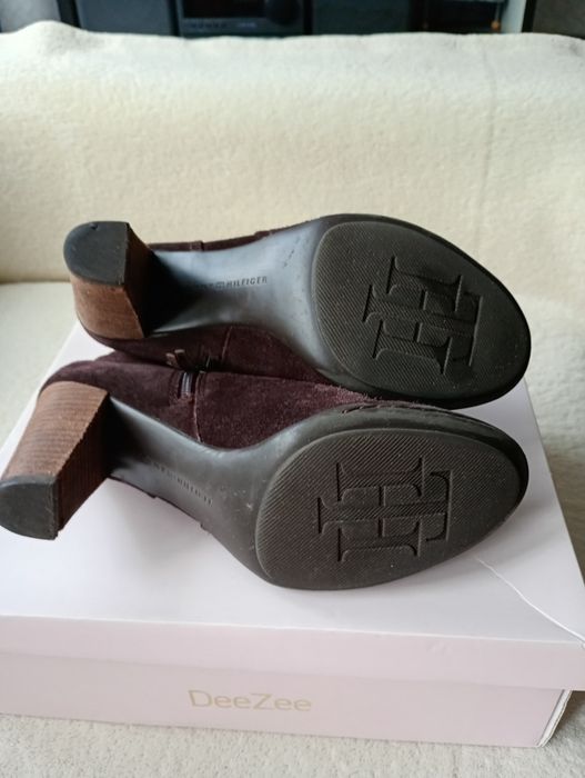 Botki Tommy Hilfiger skóra wyprzedaż