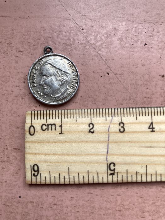 Medalik z Janem Pawle Il stary metal