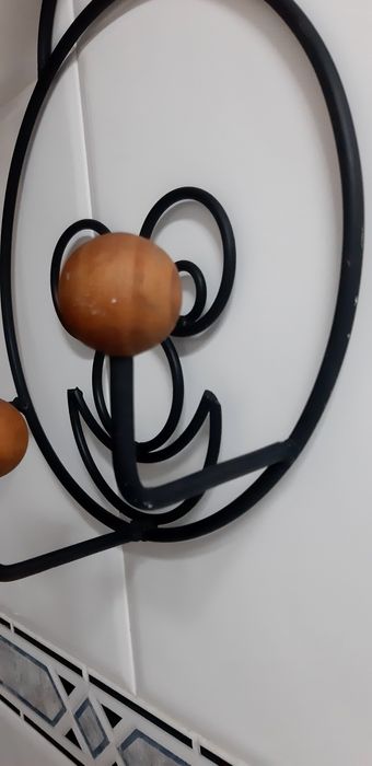 cabide parede criança preto ferro