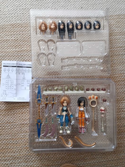 RARO Final Fantasy IX Bring Arts Zidane & Garnet – Completo