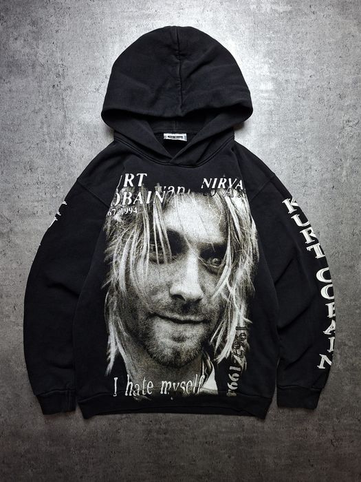 Kurt Cobain Nirvana Bluza z Kapturem Print z Dwóch Stron M