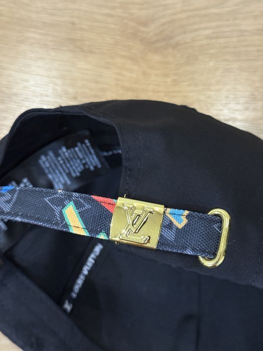 Кепка LV чорна синя Louis Vuitton