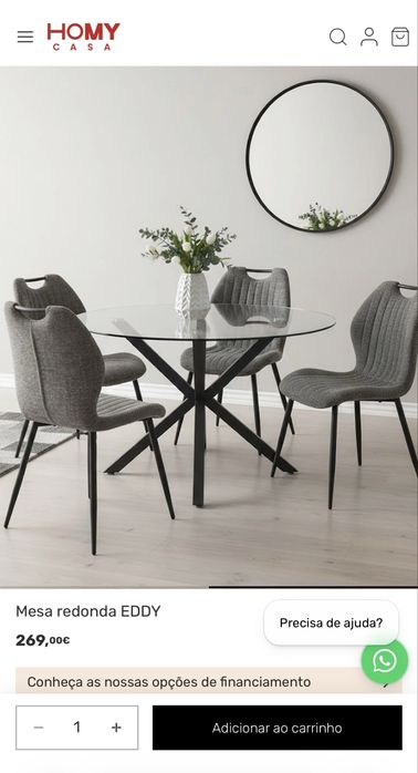 Mesa de Jantar com 6 cadeiras