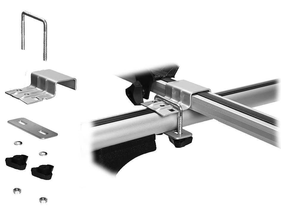 Bagażnik dachowy na rower - Aluminiowy uchwyt rowerowy z zamkiem