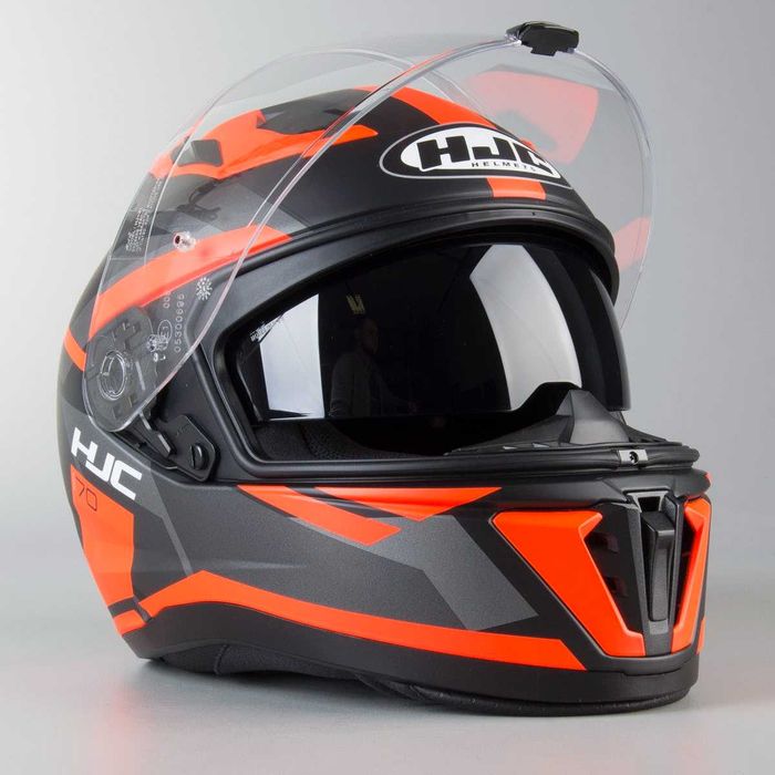 Capacete NOVO HJC i70 Elim Orange (40% DESCONTO) Tamanho M