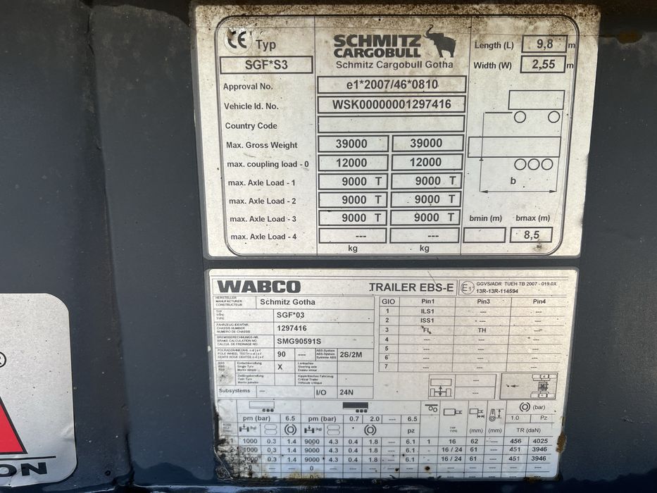 DAF XF 105 2013 рік причеп самоскид Schmitz 2017 рік