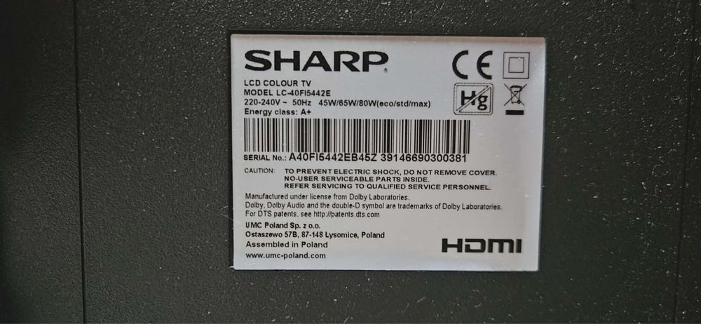 Telewizor Sharp 40’’