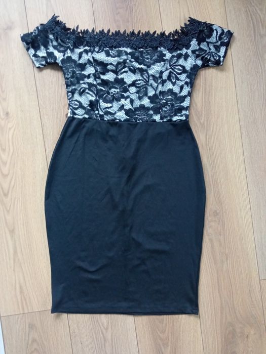 Sukienka hiszpanka koronka r. L do sesji ciążowej i nie tylko