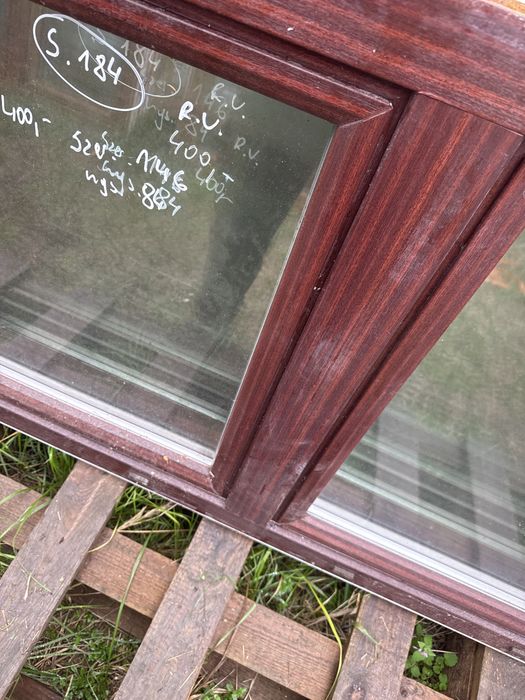 1x okno pcv 146x84  machon biale rozwierno uchylne, transport RU