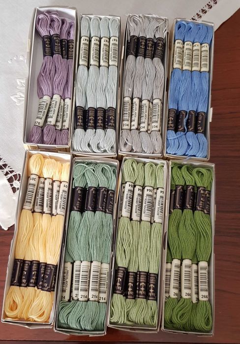 Lote de linhas de bordar Anchor