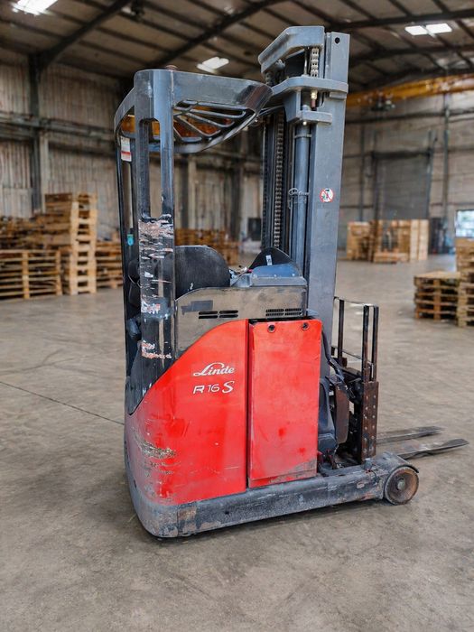 Linde R16S wózek widłowy wysokiego składowania