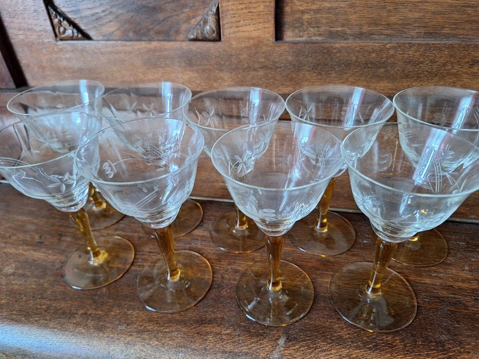 Kieliszki na likier i do wina vintage, prl