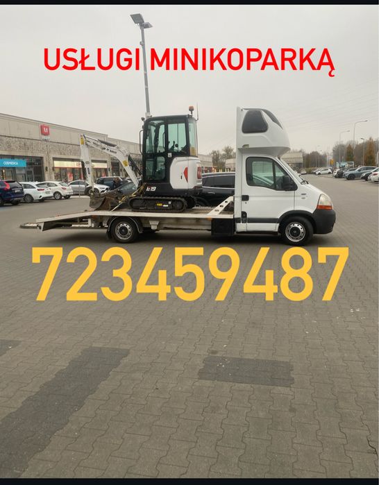 Usługi minikoparką – młot