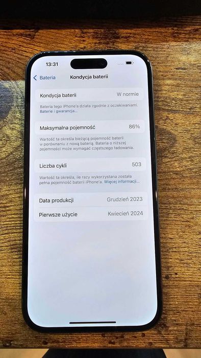 Iphone 15 128Gb Black Bat: 86% IGŁA Gwarancja/SklepGSM/Lwsk
