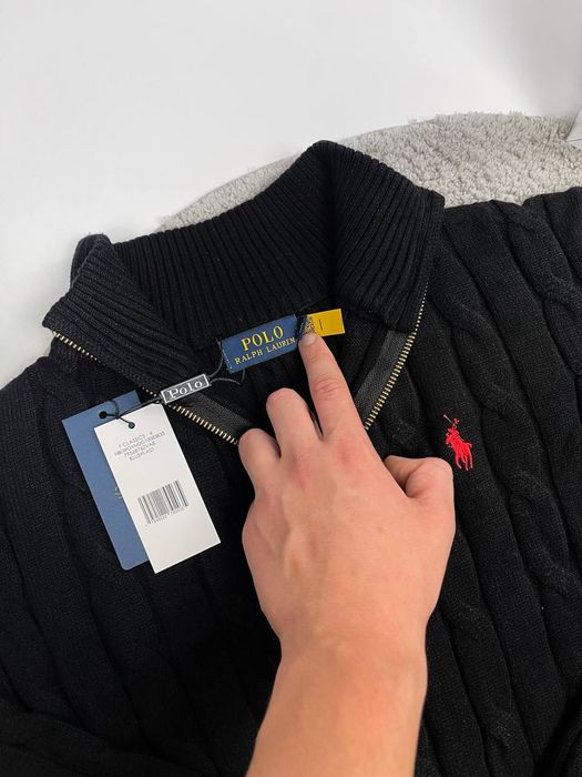 Светр Polo Ralph Lauren 1/3 зіп чоловічий M–XL + подарунок