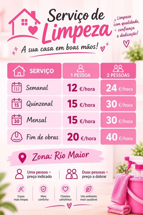 Serviços de limpeza