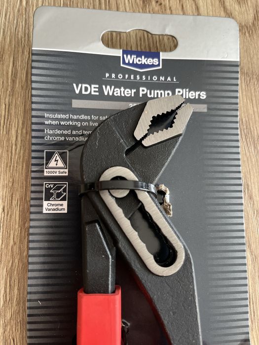 VDE Szczypce nastawne 250mm Wickers do rur