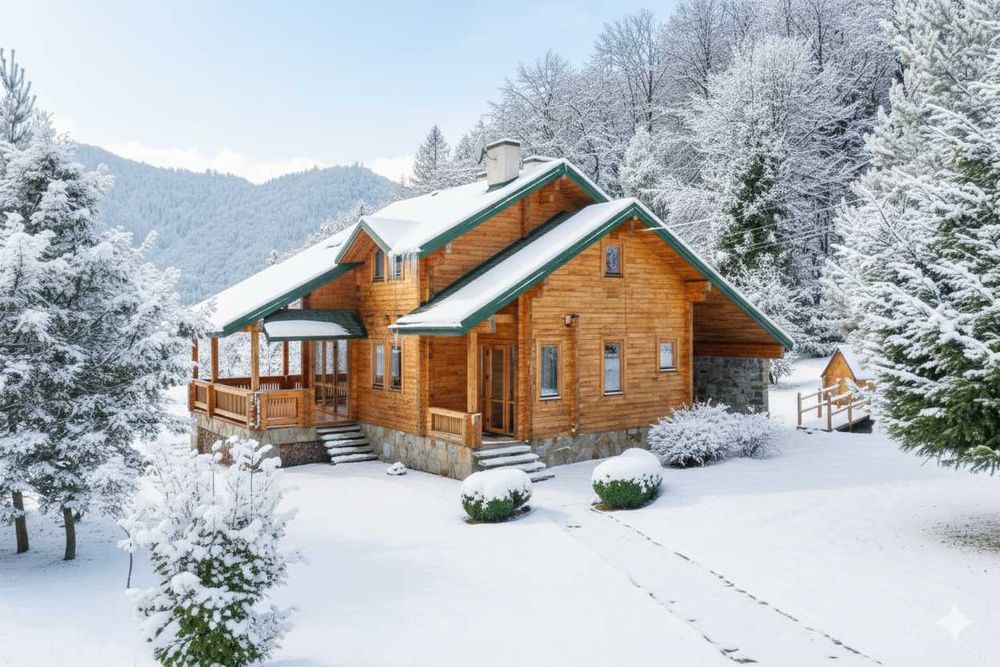 Заміська резиденція в Карпатах. 125м.кв. 26сот. Огороджена, охороняєма