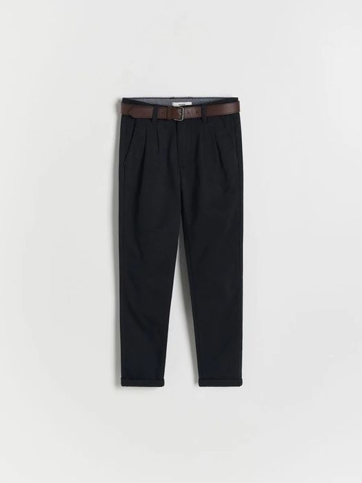 Strukturalne spodnie chino z paskiem, chłopięce,   164 cm, Reserved