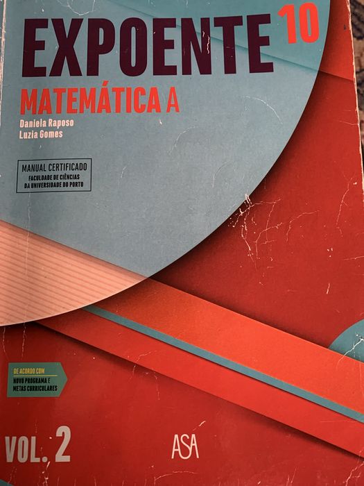 Vendo manuais matemática A 10 ano Expoente