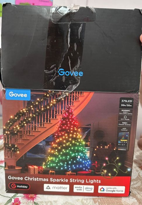 Govee Christmas Sparkle String Lights – 375 LED / 30m