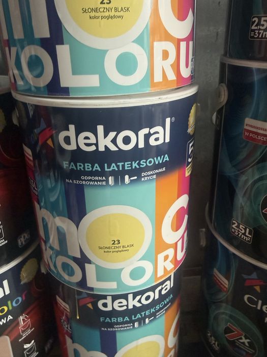 Farby decoral 2,5l 2 szt za 60 zl