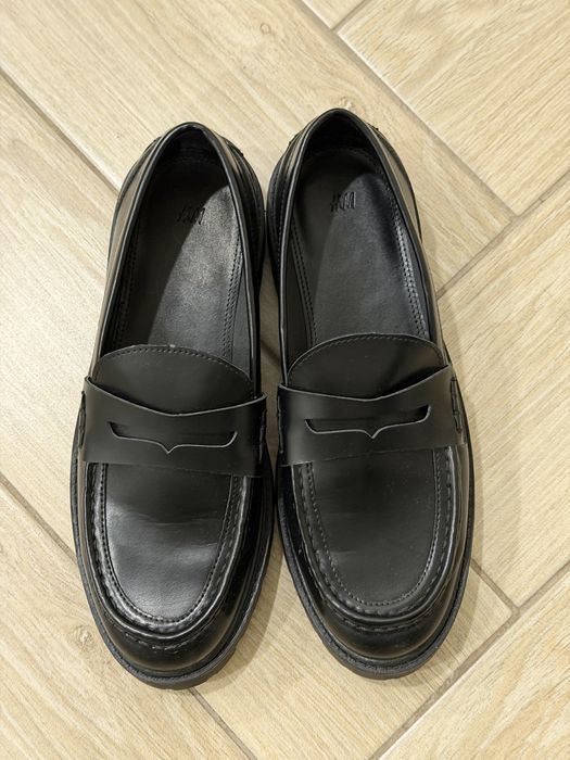 Лофери шкіряні H&M, розмір 40, устілка 26-26,3 см