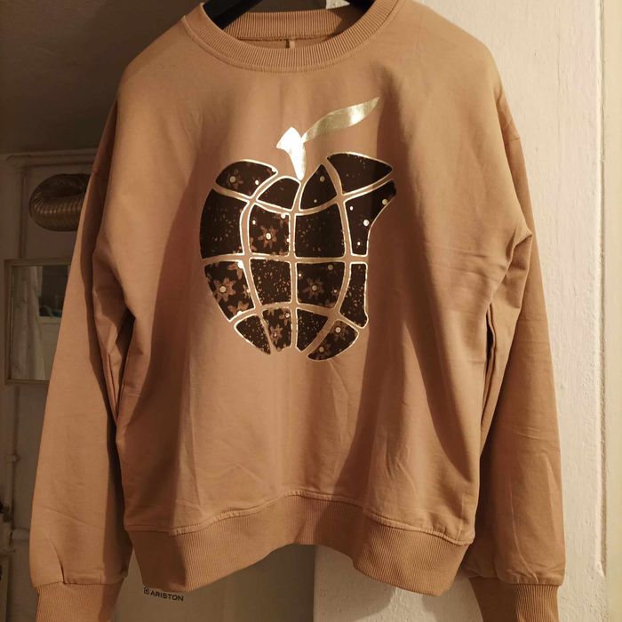 Bluza damska dresowa karmel.
