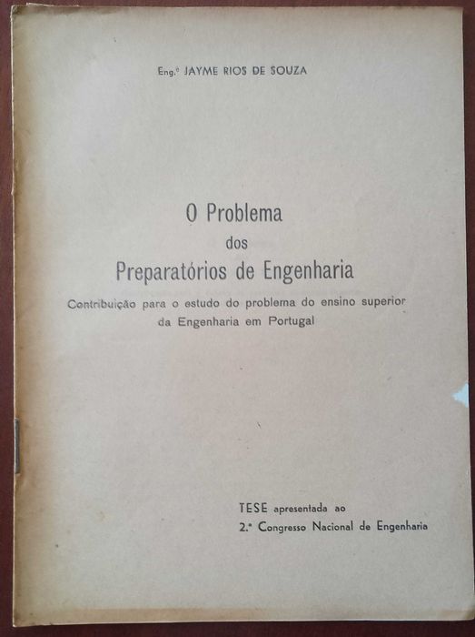 O Problema dos preparatórios de Engenharia 1947 "Tese"