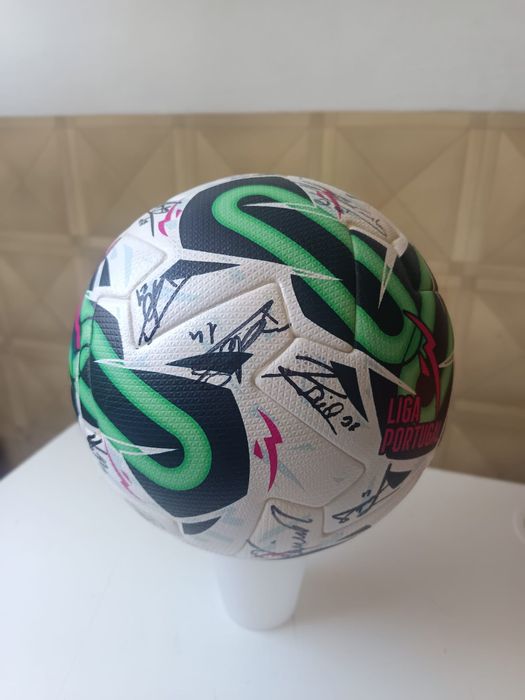 Bola oficial autografada