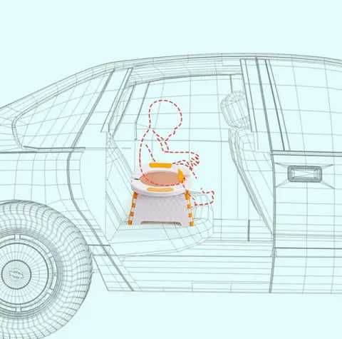 Горщик дитячий унітаз дорожній стілець в авто Горшок детский унитаз