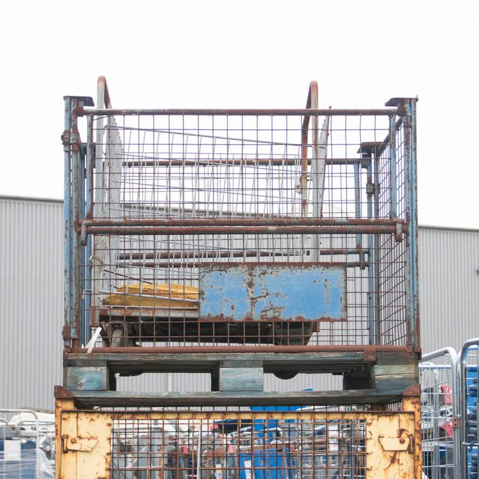 Gitterbox - Stalowy Pojemnik Siatkowy z Uchylaną Klapą