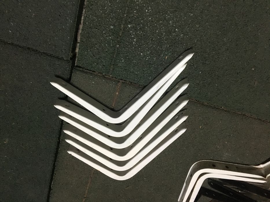 Suporte Metalico Branco Prateleira - Novo