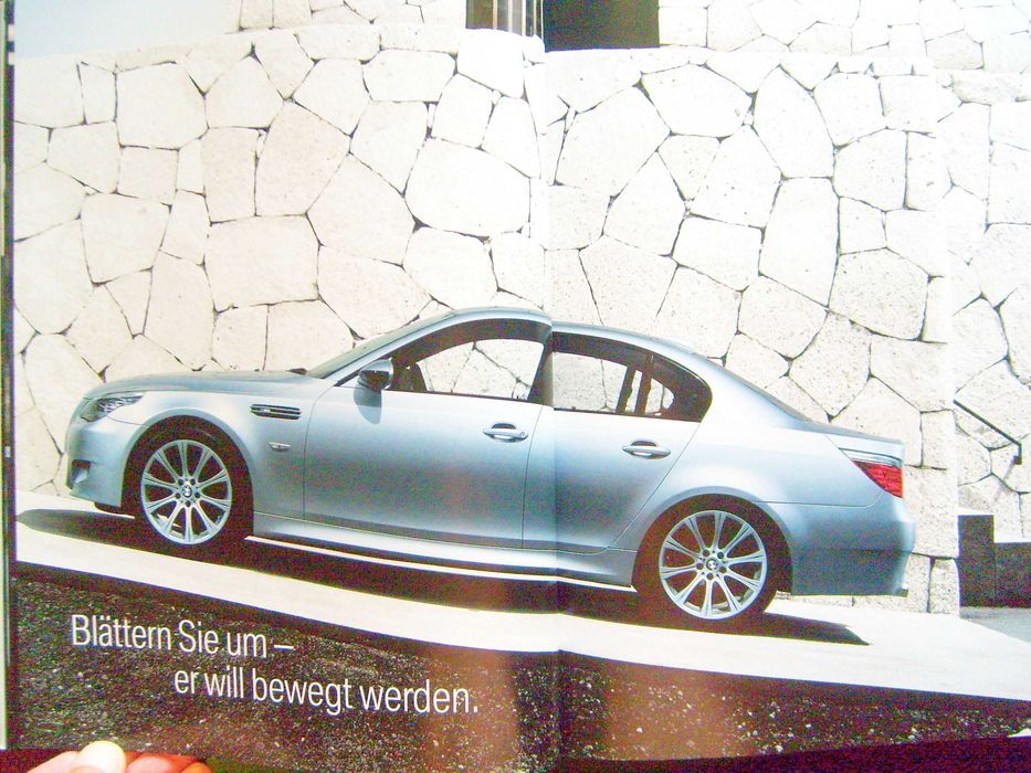 BMW M5 Limousine E60 / M5 Touring E61 prospekt 2008 BDB 58 str. (2nd) *przesyłka GRATIS !