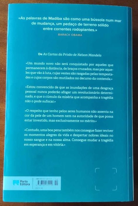 Livro As Cartas da Prisão de Nelson Mandela