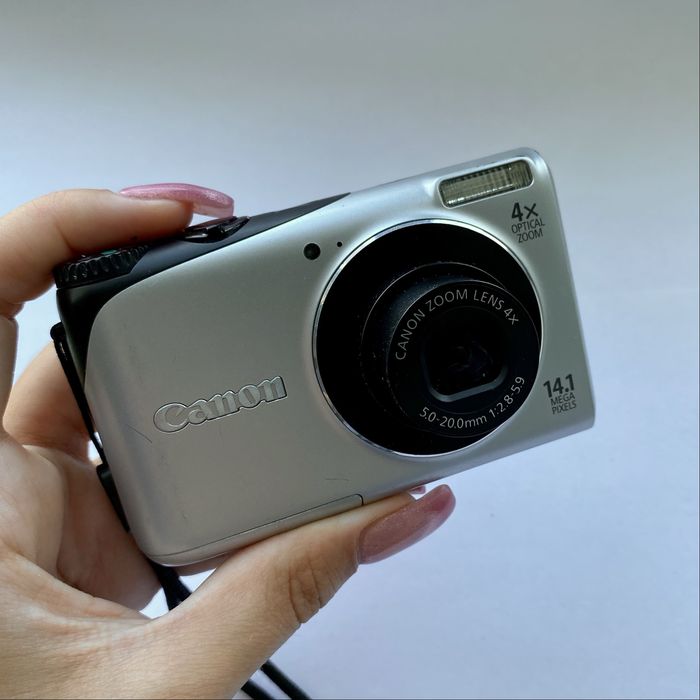 【簡易動作確認済み】Canon PC1585 Powershot A2200 Фотоаппарат Canon PowerShot A2200 Black купить на ROZETKA