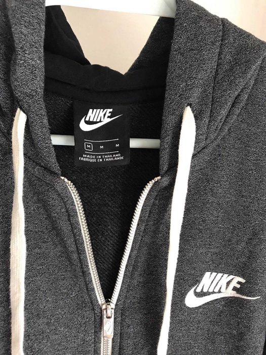 casaco nike fato de treino futebol desporto M cinzento hoodie blusao sweatshirt