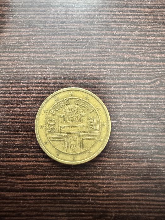 Moeda 50 cent. Australia 2002