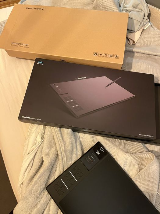 HUION tablet digitalizadora WH1409 (Nova, caixa original, tudo includ)