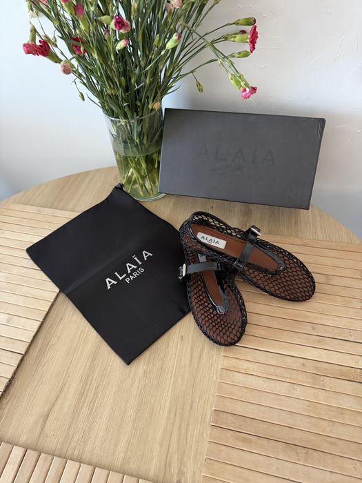 Balerinki Alaia Espadryle Mokasyny