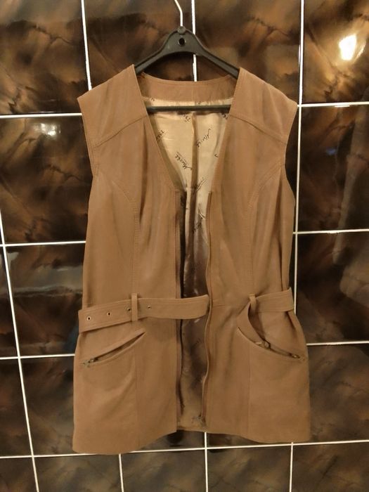 Kamizelka zamsz damska