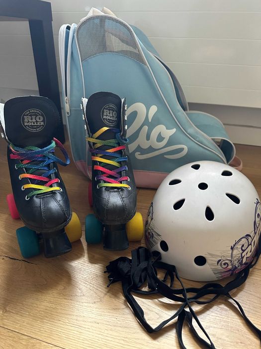 Sprzedam wrotki Rio Roller rozmiar 37, wraz z kaskiem rozmiar M.