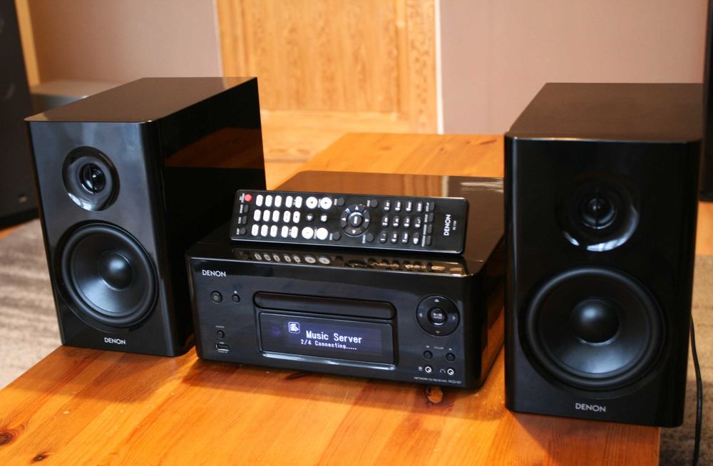 Wieża Denon CEOL amplituner compact disc USB wejście optyczne do TV