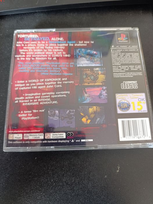 Ps1 in cold blood playstation psx psone ps2 ps3 ps4 vita psone retro